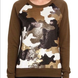 Micheal Kors Raglan Camo Sweater